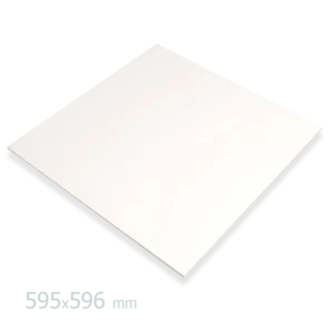 Потолочная плита ПВХ 595x595мм белый мат