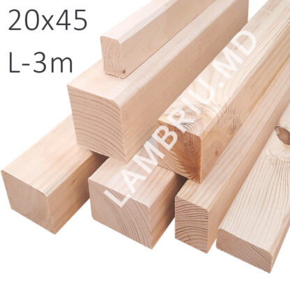 Rigla leat brus lemn 20x45x3000
