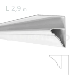 Plinta PVC 2.9 m - alb