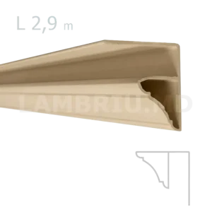 Plinta PVC 2.9 m - light wood