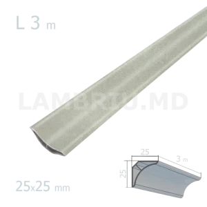 Profil decorativ PVC PREMIUM 25*25*3000mm - SW407