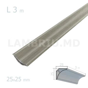 Profil decorativ PVC PREMIUM 25*25*3000mm - MW107