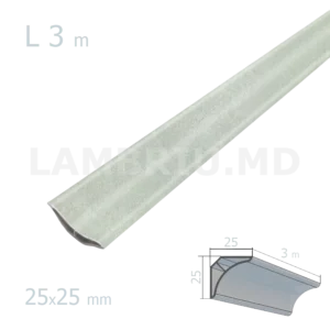 Profil decorativ PVC PREMIUM 25*25*3000mm - SW406